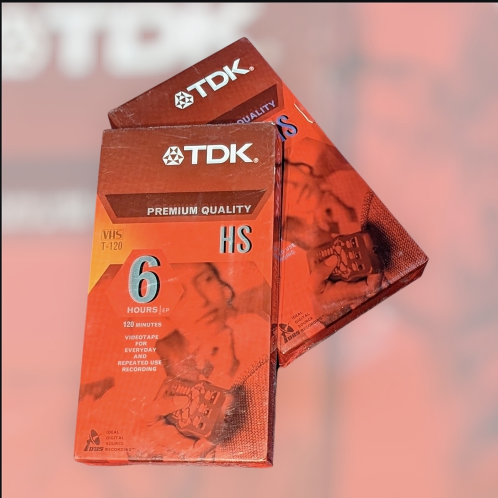 TDK Premium Quality VHS Tapes